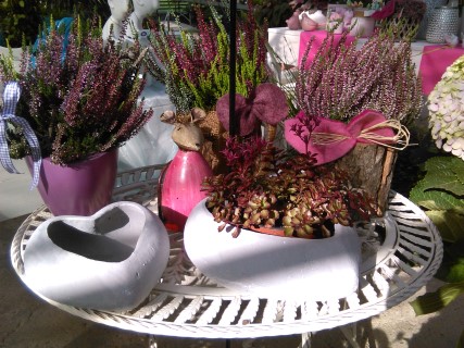 BlumenARTen - Metalltisch hell